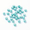 Pearlized Handmade Porcelain Round Beads X-PORC-S489-6mm-06-1