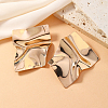 Iron Irregular Mirror Statement Stud Earrings LZ8927-5