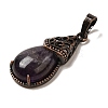 Natural Amethyst Pendants G-H065-01R-18-2