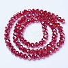 Electroplate Glass Beads Strands EGLA-A034-T4mm-B07-2