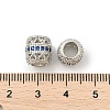 Brass Micro Pave Cubic Zirconia European Beads KK-P297-05P-03-2