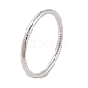 Non-Tarnish 304 Stainless Steel Grooved Ring Bangles for Women Men BJEW-Z064-03P-1