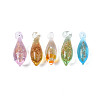 Handmade Gold Sand Lampwork Pendants LAMP-S194-023-M-1