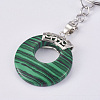 Synthetic Malachite Keychain KEYC-P041-D07-3