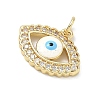 Brass Micro Pave Cubic Zirconia Pendants KK-H255-02B-G03-2