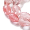 Cherry Quartz Glass Beads Strands G-B106-A01-02-4