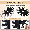 2Pcs Acrylic Perforated Measuring Wheel DIY-WH0750-094-2