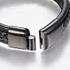 Braided Leather Cord Bracelets BJEW-H561-10C-3