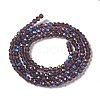 Electroplate Transparent Glass Beads Strands EGLA-A035-T3mm-L15-2