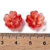 Dyed & Heated Gradient Color Glass Bead Cap GLAA-D307-01H-3