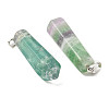 Natural Fluorite Double Terminated Pointed Pendants G-G926-01P-13-6