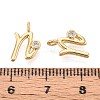 Brass Micro Pave Cubic Zirconia Charms KK-N263-97G-N-3