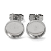 Anti-Tarnish 304 Stainless Steel Stud Earring Findings EJEW-K295-06A-P-1