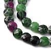 Natural Ruby in Zoisite Beads Strands G-F785-A01-01-4