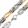 201 Stainless Steel Links Chain Necklace NJEW-F22-39D-GP-2