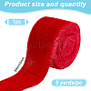 5 Yards Polyester Frayed Ribbon OCOR-WH0082-226A-01-2