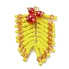 MIYUKI Rocailles Beaded Pendents PALLOY-MZ00148-03-1