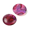 Natural Abalone Shell/Paua Shell Resin Cabochons X-SSHEL-K003-10MM-02-2