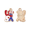 Independence Day Alloy Enamel Pendants ENAM-K067-32-3