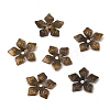 5-Petal Iron Bead Caps IFIN-WH0070-10AB-2