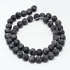 Natural Larvikite Beads Strands X-G-D692-8mm-2