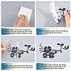 12Pcs 3 Colors PET Self-Adhesive Stickers STIC-GF0001-26-6