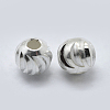 925 Sterling Silver Corrugated Spacer Beads STER-K171-42S-01-3