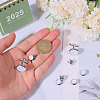 Brass with White Shell Cufflinks FIND-GL0002-07-3