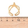 Adjustable 304 Stainless Steel Cuff Rings for Women RJEW-F200-01G-3