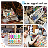 5-Layer Wooden Craft Paint & Brash Rack DIY-WH0401-05-6