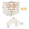 1Pc 5-Layer 24-Hole Triangle Wooden Paint Rack AJEW-HY0001-55-2