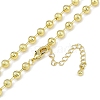 Rack Plating Brass Ball Chain Necklaces for Women NJEW-K382-12B-G-2