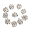 Tarnish Resistant 304 Stainless Steel Clover Charms Pendants X-STAS-M004-01-1