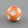 Bubblegum Opaque Acrylic Round Beads MACR-R527-20mm-18-1