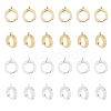 DICOSMETIC 24Pcs 2 Colors 201 Stainless Steel Huggie Hoop Earrings Findings STAS-DC0015-46-1