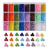 24 Colors 8/0 Glass Seed Beads SEED-X0052-02-3mm-1