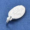 925 Sterling Silver Oval Miraculous Medal Virgin Charms STER-S009-05S-2