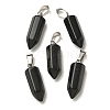 Natural Obsidian Pendants G-Z067-07P-10-1