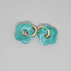 Vintage Cute Acrylic Resin Flower Earrings with Metal Hoops Jewelry ST7126768-1