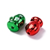 Christmast Theme UV Plating & Printed Opaque Acrylic Beads PACR-Q003-03A-2