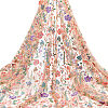 2 Yards Polyester Embroidery 3D Flower Fabrics DIY-WH0622-382B-1