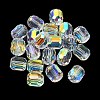 AB Color Plated Glass Beads GLAA-F108-12B-15-1