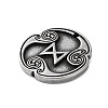 Rune Letters Alloy Pendants PALLOY-S193-01AS-24-2