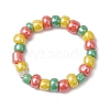 Glass Beads Stretch Rings for Woman RJEW-JR00735-4