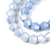 Anti-Tarnish Electroplate Bicone Glass Beads Strands EGLA-T021-6mm-16-09-3