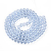 Baking Paint Transparent Glass Beads X1-DGLA-N006-8mm-12-2