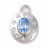 Eco-friendly Brass Micro Pave Cubic Zirconia Pendants KK-D079-23P-02-1