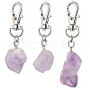 Nuggets Natural Amethyst Pendant Decorations HJEW-JM02514-2