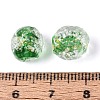 Handmade Foil Glass Beads Strands FOIL-N033-03B-4
