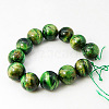 Natural Green Tiger Eye Beads Strands X-G-G099-8mm-6-2